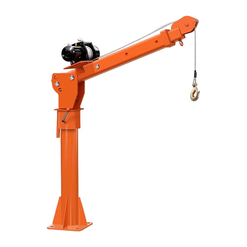 Portable 0.5ton 1ton 12V Truck-mounted Crane Small lifting jib crane Mini Crane for Trucks
