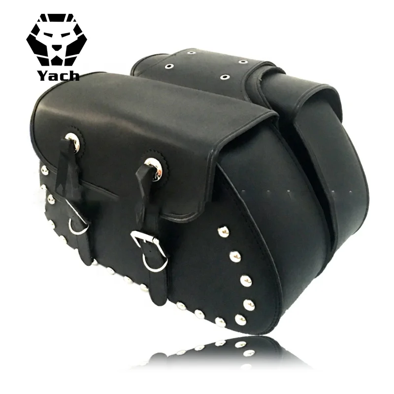 Waterproof Motorcycle Bag PU Leather Motorcycle Saddle Bag Side Bag for Halley Motorcycle