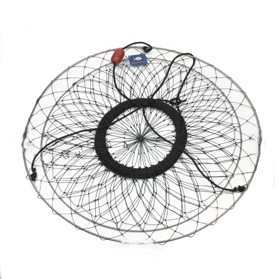 Crab Fish Trap Foldable Fishing Bait Trap Cast Net Cage for Catching Small Bait Fish  Lobster Crab Trap