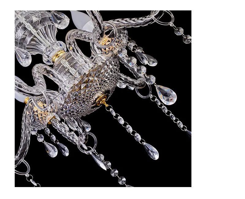 Wedding Events Cheap 8arms Clear Chandelier For Wedding Outdoor Decoration Hanging Crystal Lights