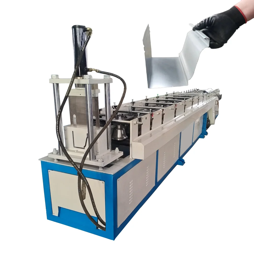 Full automatic Metal rain water gutter roof roll forming machine gutter making machine