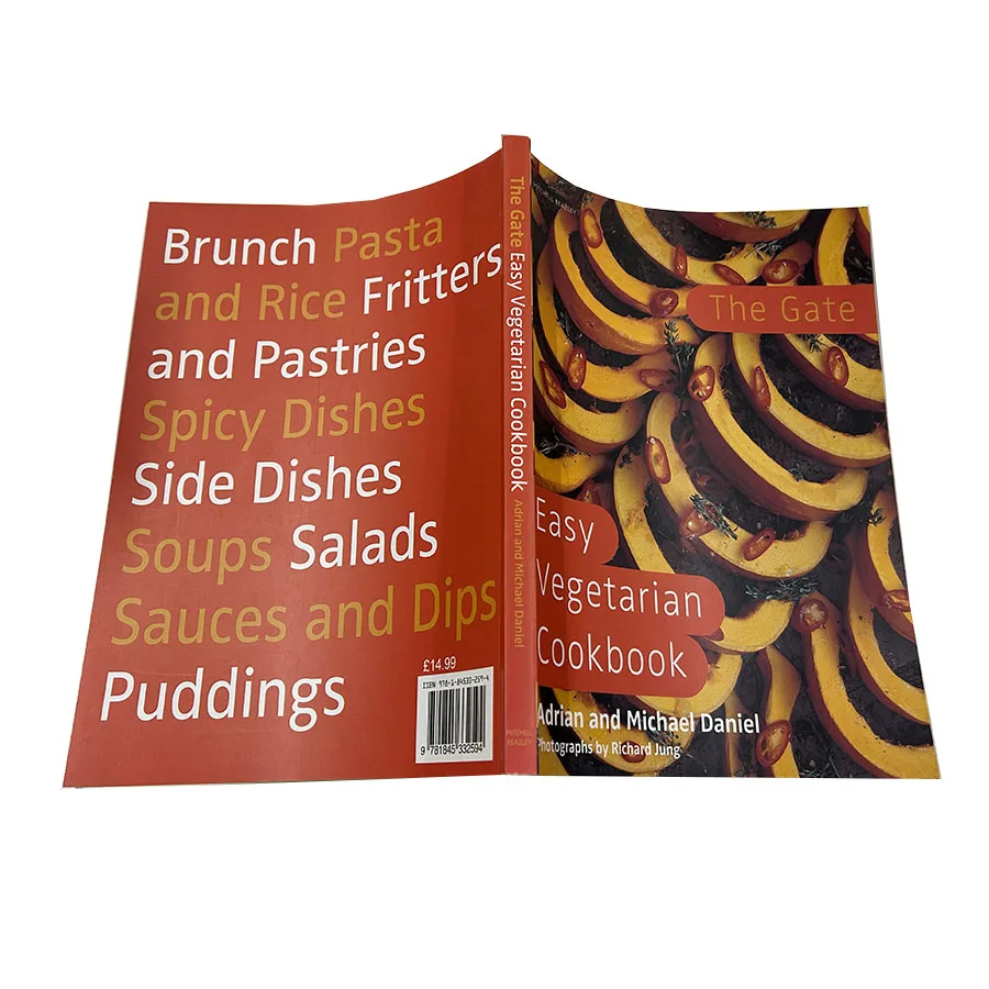 personalized paperback Fitness Daily Diet Journal Receipt softCover book fashion magazine photo paper printing custom