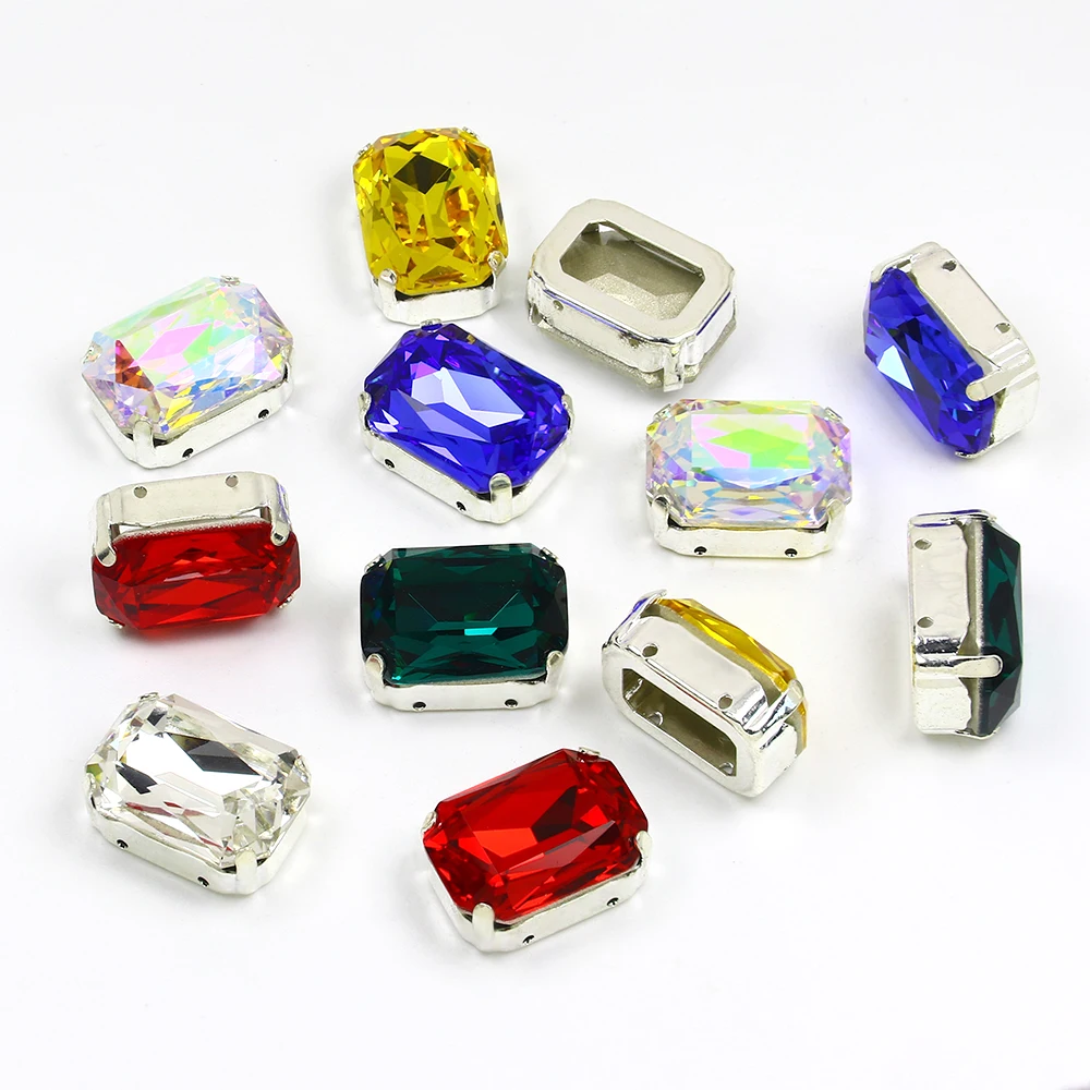 Dongzhou-3006 Crystal Stones Rectangle Shape AB color Loose Rhinestone  Pointback  Crystal  Rhinestone Garment Decoration