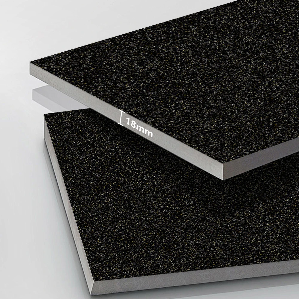 Black Gold Polished Cement Cheap Terrazzo Flooring Tiles For Indoor Or Outdoor Decoration 600x600x18mm