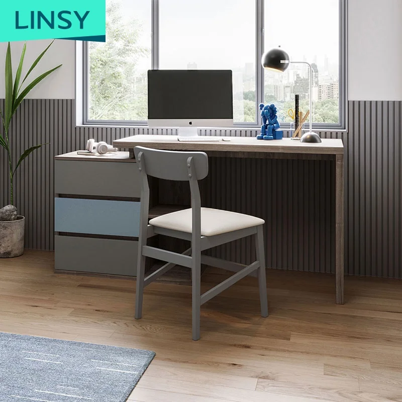 Home Simple Studio Computer While Table Modern Executive Office Desk