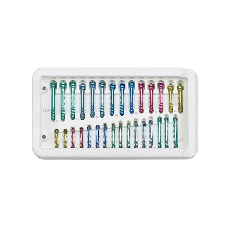 custom logos Titanium plate bone fracture price Hair Straightener Steel Gold Plated Charm Pendant Titanium Stainless Screw box