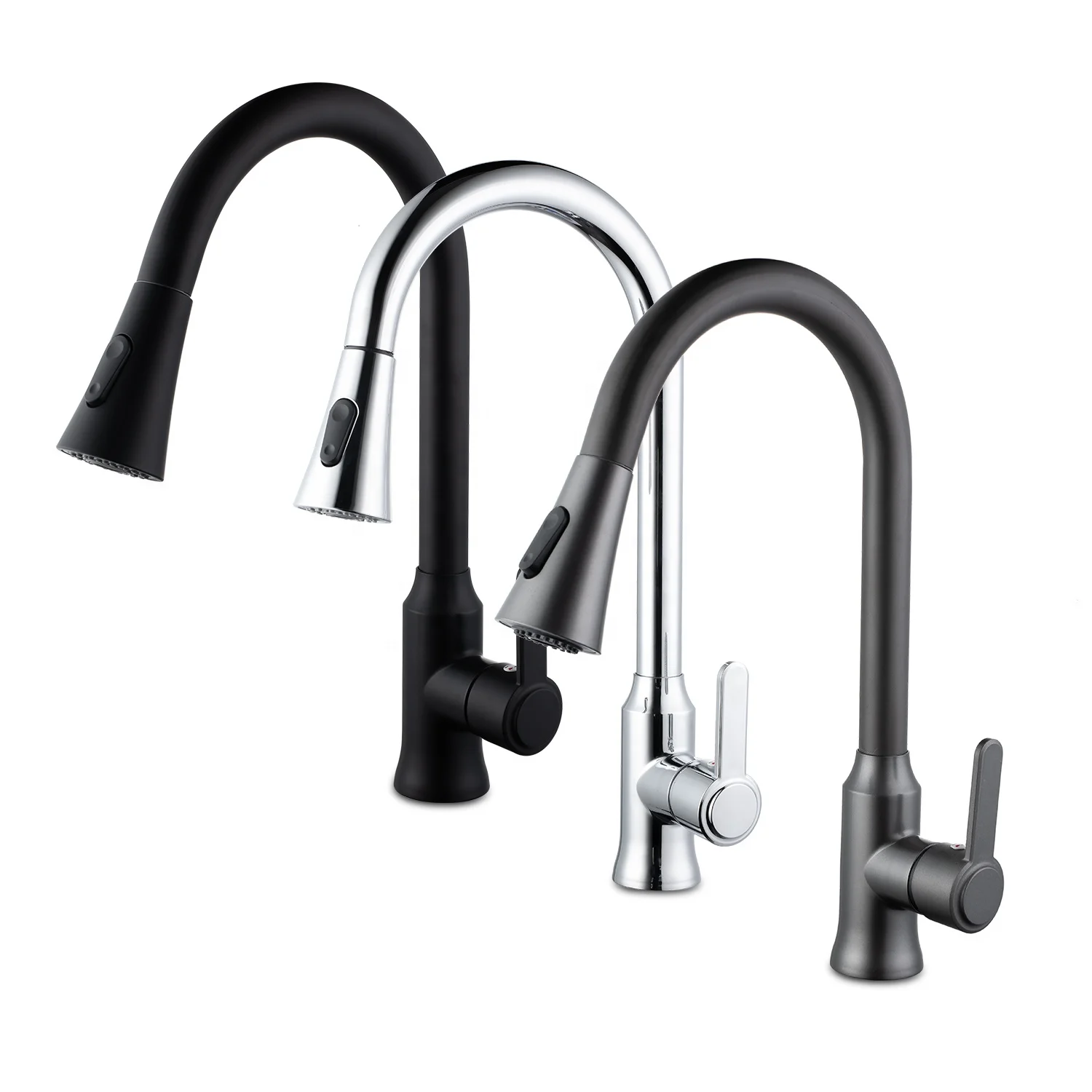 TB-4025P China cheap colors Plastic PVC low cost abs Hot and Cold Mixer taps Pull Down Out Sink Kitchen tap Faucet with spout