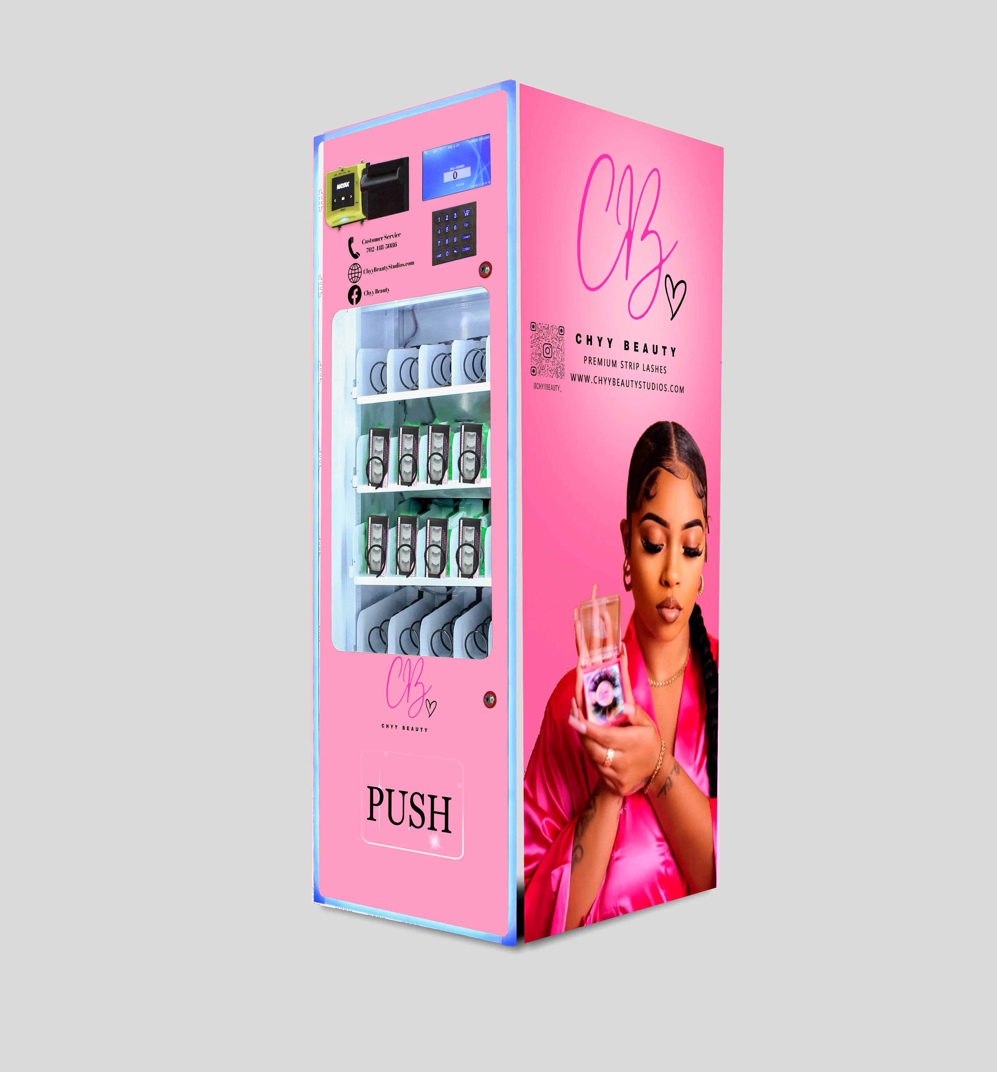 4 layers snack and drinks vending machines custom small cosmetics eyelash vending machine beauty automatic