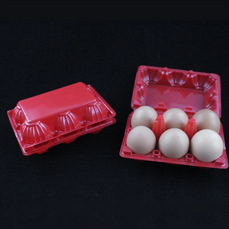 Disposable 4 / 6 / 8 / 9 / 10 / / 15 hole egg carton packaging tray supplier transparent PET plastic blister tray for eggs