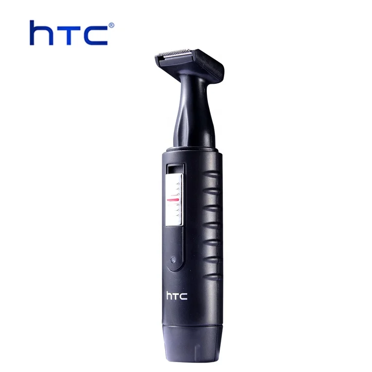 HTC round tipped top rated nose trimmer 3in1 car matte eyebrow shaving ear green