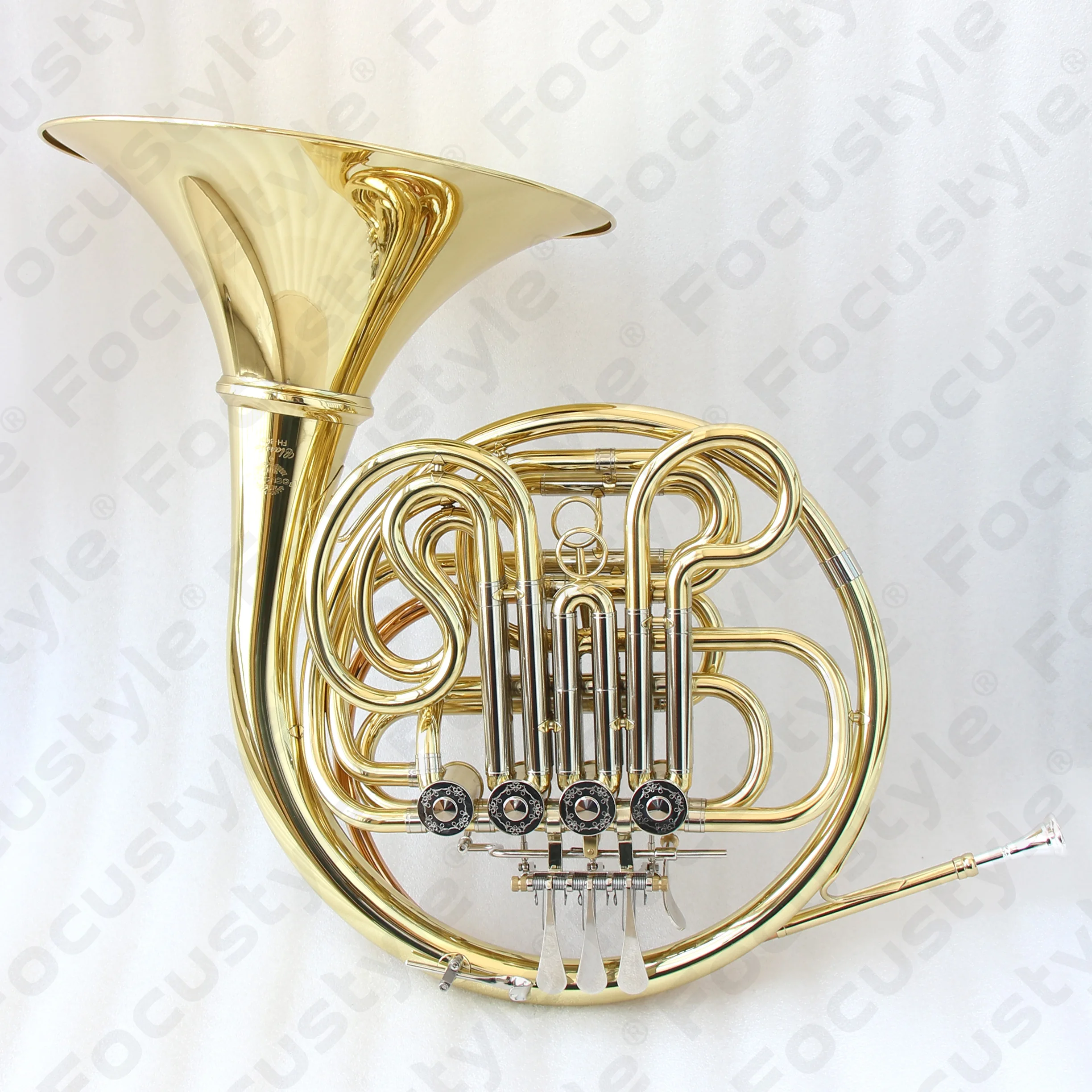 FOCUS Brand separated bell 4-Key double French Horn FFH-300 Bb/F Tone french horn with french horn accessories