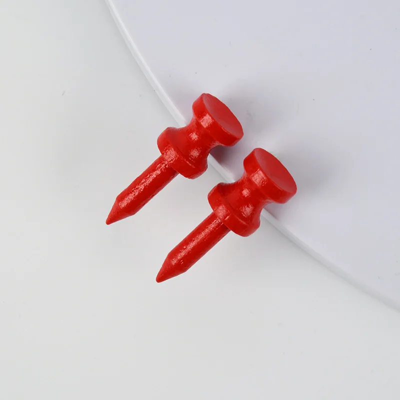 Colorful Bamboo Castle Golf Tee Custom Logo Wooden Golf Tees