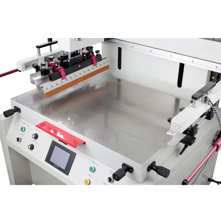 High Precision Electric Maquinaria Flatbed Silkscreen Machine Large Format Silk Screen Printing Machine
