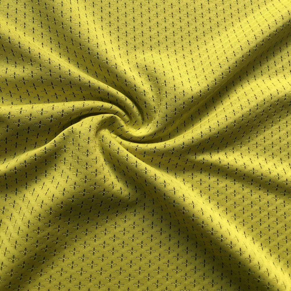 Continuous cold water absorption speed drying sports leisure towel mask sportswear jacquard mesh polyester blended fabric