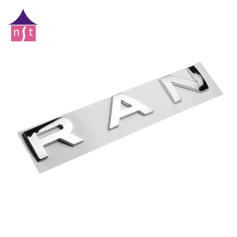 
Manufacturer ABS chrome connected letters with stickers emblems 