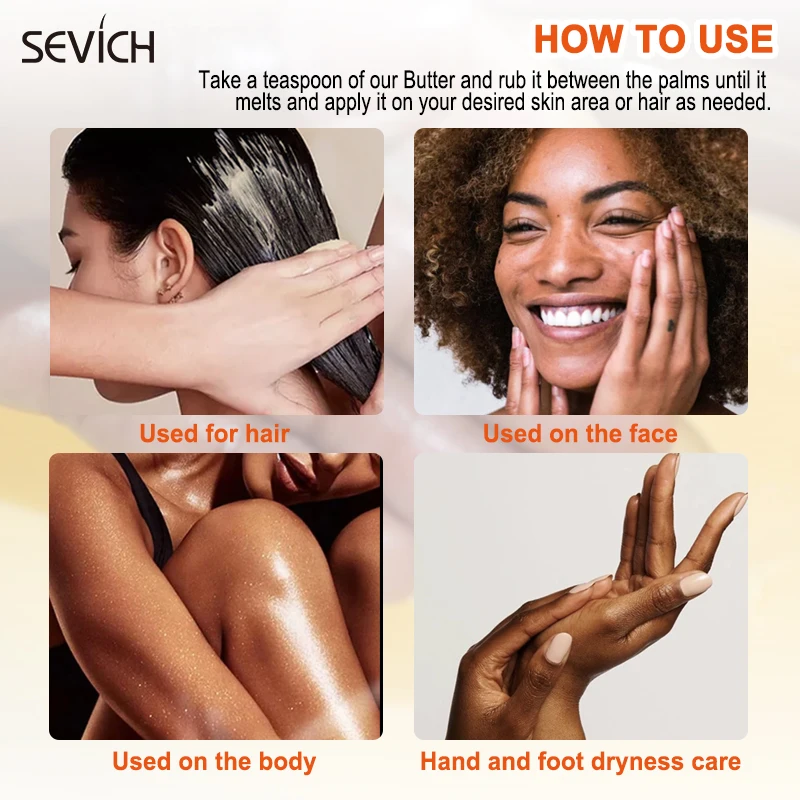 Private Label Natural Organic Coconut Vegan Whipped Hair Butter Mango Cocoa African Shea Butter