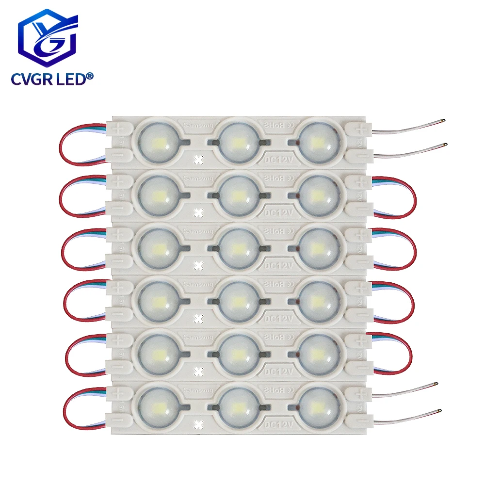 Injection molded LED 2835 patch module. 12V advertising luminous blister character module. 6011 copper bracket, high brightness.
