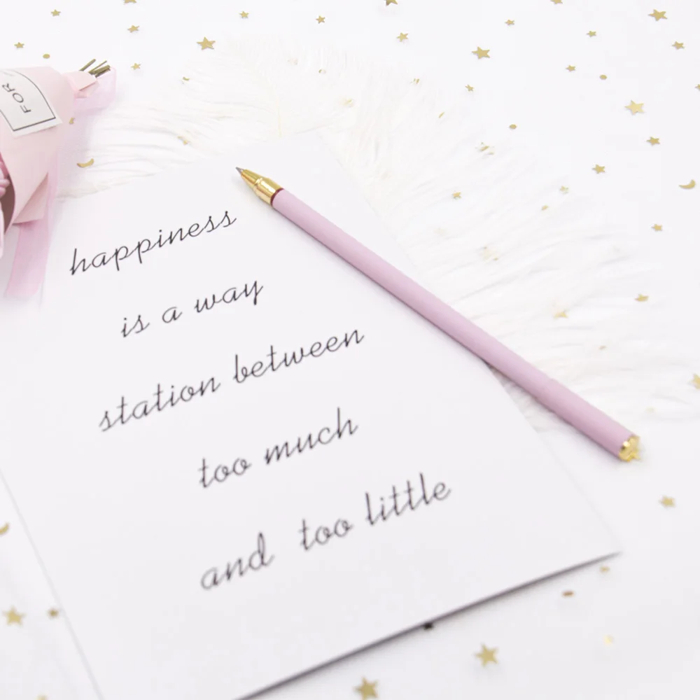 Pink Novelty and Exquisite Stationery Gift Set Heart Shape  Push Pin Maple Shape Paper Clip Binder Clip Memo Note