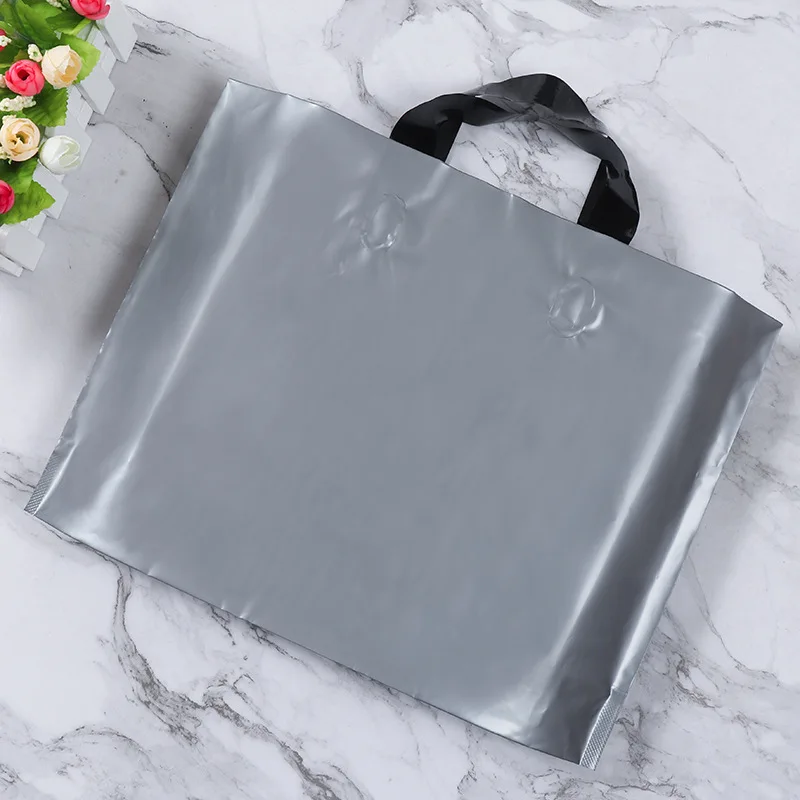 YC Custom Printed Logo Plastic Shopping Bags  Compostable Eco Friendly Shopping Packaging Tote Plastic Produce Bags