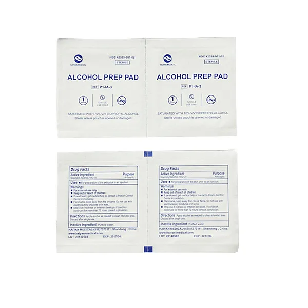 Professional  Factory Medical Cleaning Wipes Isopropyl Alcohol Prep Pads & Swabs