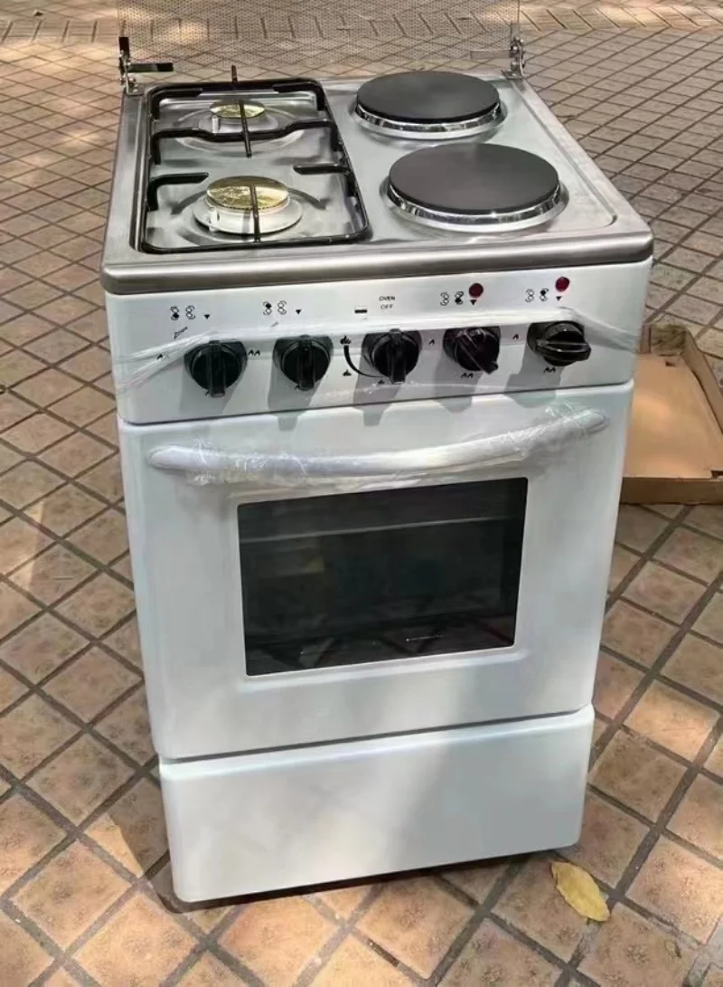 hot selling 2 gas burner  2 electricity burner Multi-headed Europea baking  integrated oven stove