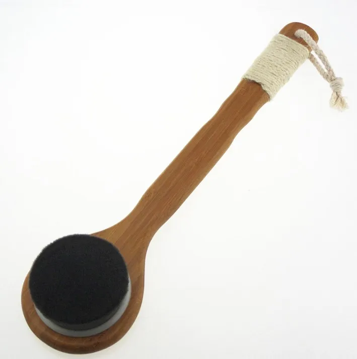 
Long handle bamboo superfine fiber massager bath brush 