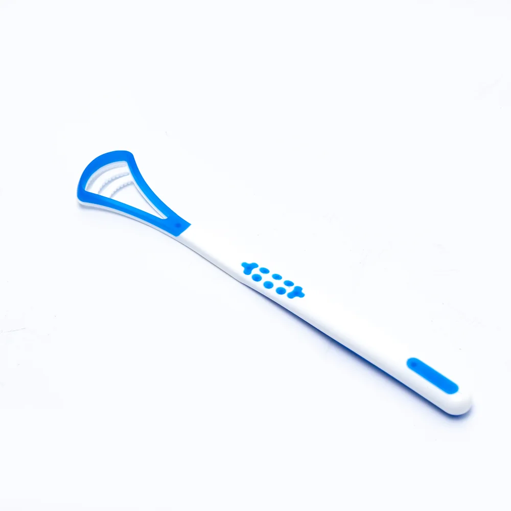 Tongue Scraper Plastic Portable Tongue Coating Cleaning No Harm Taste Buds Tongue Scraper Set