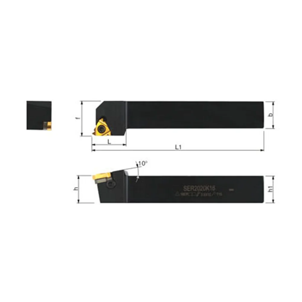Lathe threading tool SER1010H11 external thread turning tool for metalworking