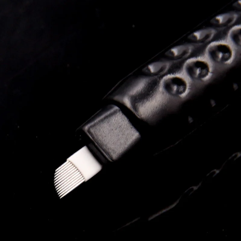 Microblading Disposable Tools 18 Pin U-Shape Manunl Pens Thin & Sharp Microblading Supplies U18 NANO .15mm