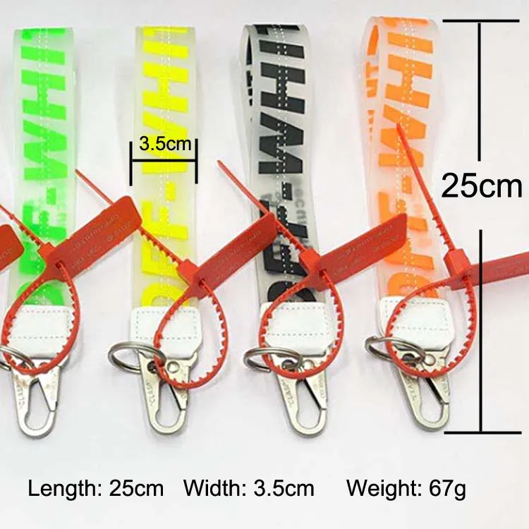 Jelly Pvc Lanyard Off Wristlet Keychain 1000styles High Quality Fashion Design Transparent Cloths Camera Jeans Bag Accessories