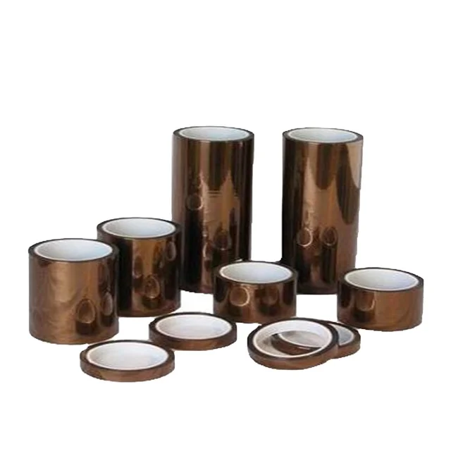 High Temperature Amber Color Heat Resistant Tape for Sublimation Glue Kaptons Polyimide Self Adhesive Tape