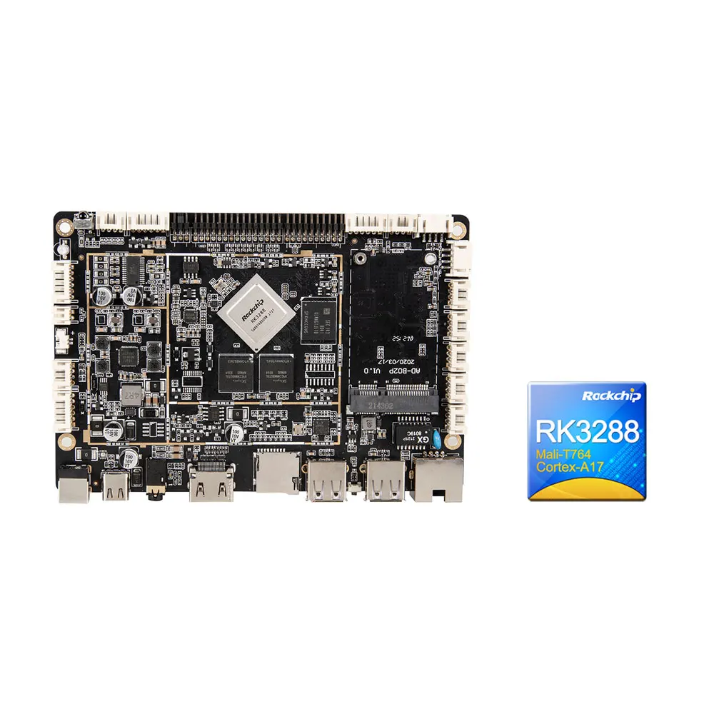 Android rugged tablet embedded industrial motherboard lvds edp HD 4K RK3288 quad core mainboard for kiosk vending machine
