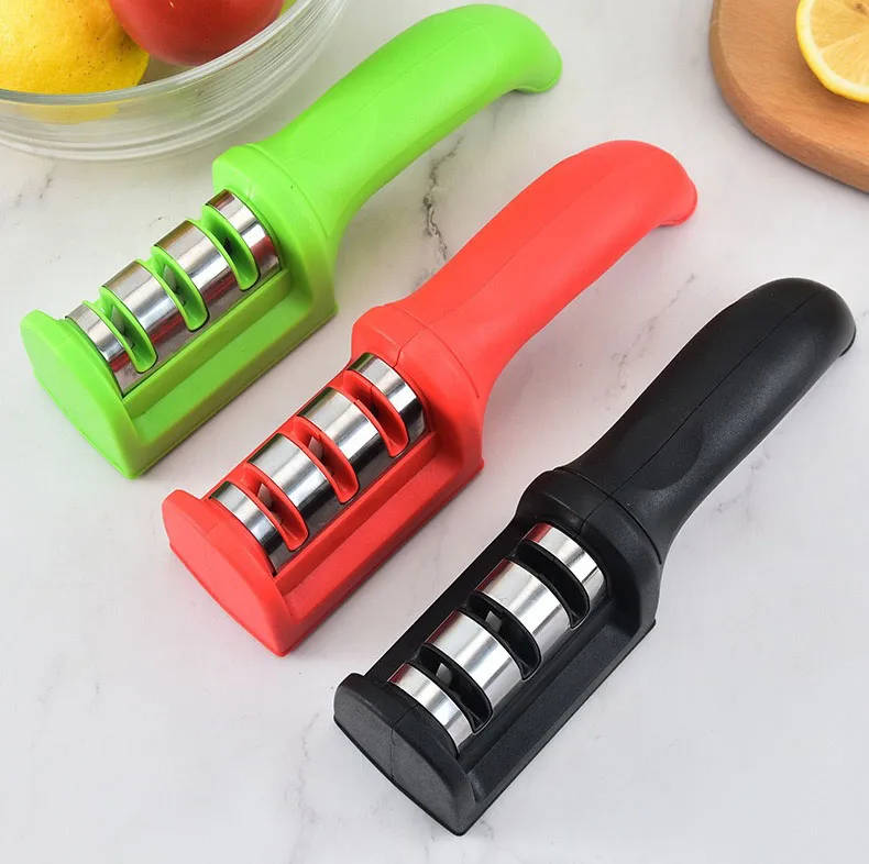 
Professional High Quality PS Plastic Handle Kitchen Knife Sharpener Kitchen tool 