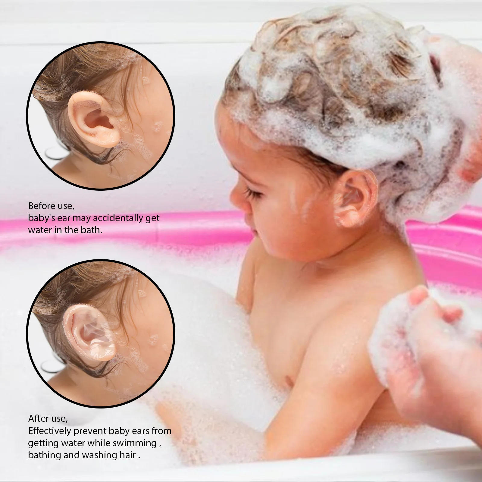 New Arrival Baby Waterproof Ear Stickers Prevent Baby Ears From Getting Water While Swimming Bathing And Wash Hair