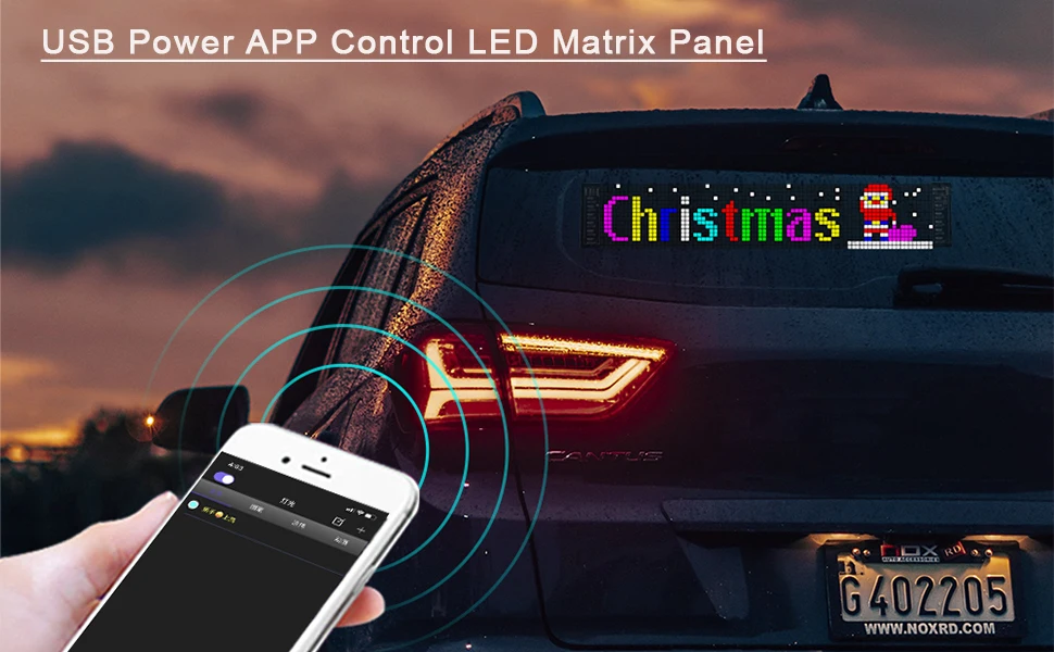 Flexible Matrix Panel Screen Bluetooth App Control USB LED Car Sign Panel For Advertising Shop Festival LED Flexible Display