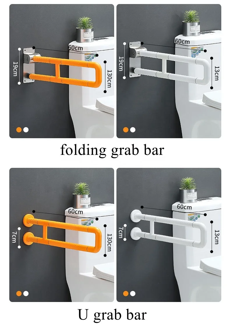 toilet bathroom urinal armrest ABS Nylon handicap grab bar Handrail Safety rail
