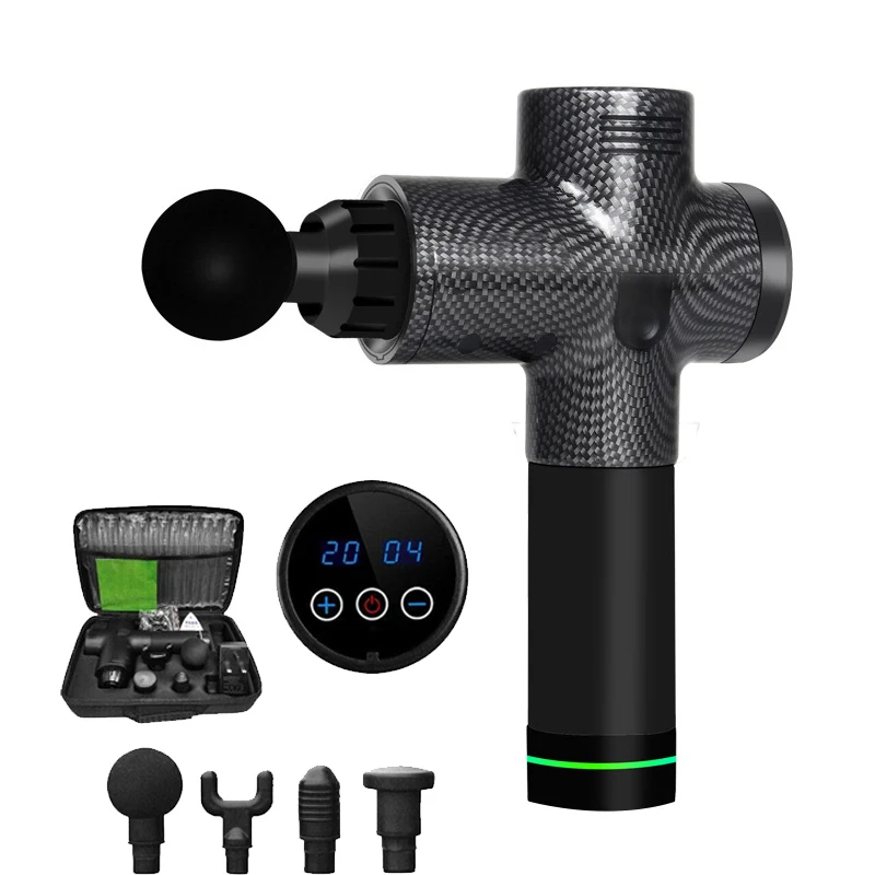 Massage Gun Fascia Gun Sport Therapy Muscle Massager Body Relaxation Pain Relief Slimming Shaping Massager With LCD Display
