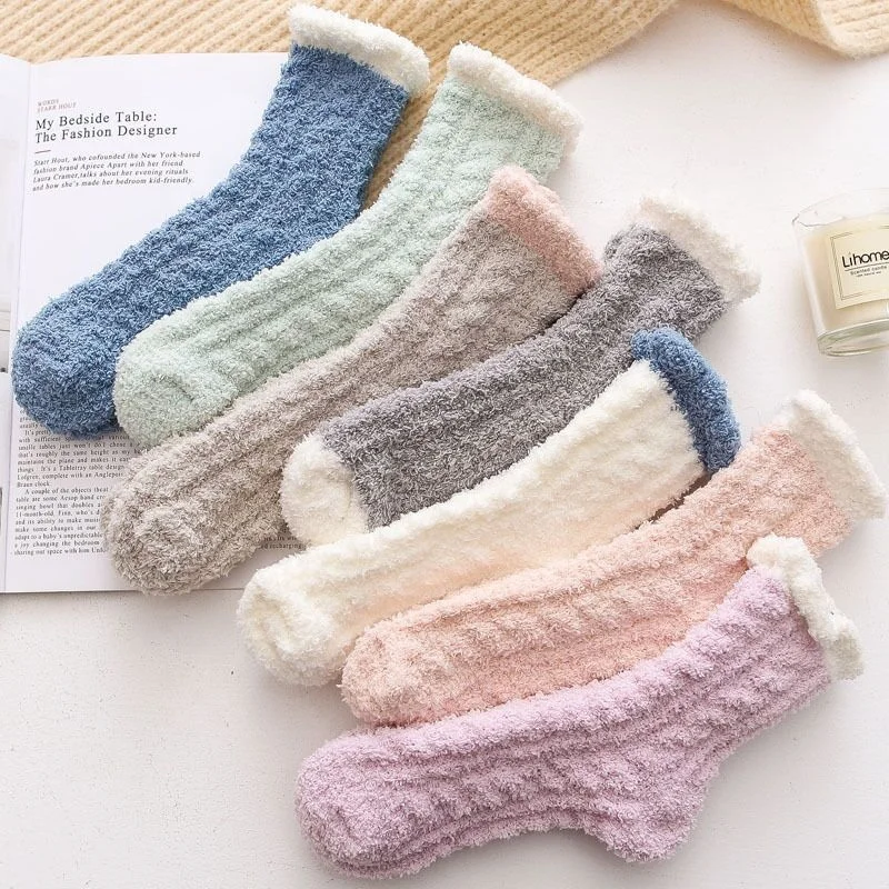 wholesale soft winter warm fluffy home socks cozy fuzzy floor socks