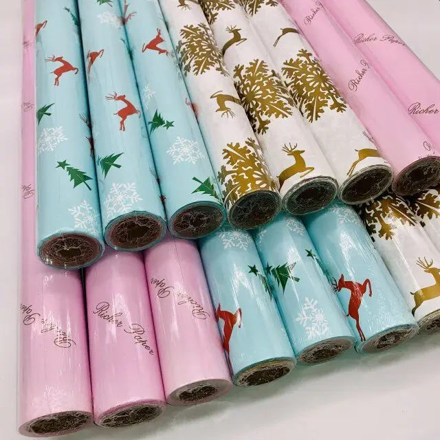 China Wholesale Luxury Custom Printed Bouquet Gift Wrapping Paper Flower Wrapping Paper Roll For Packaging
