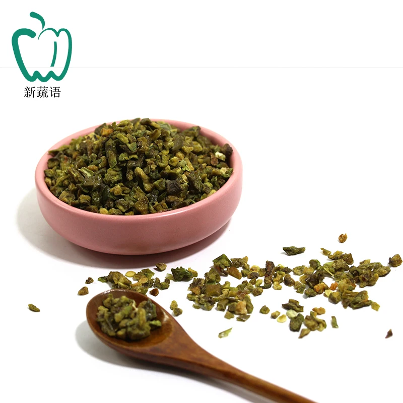 Wholesale Dried Vegetables Sweet Dehydrated Green Bell Pepper Dried Peppers For Seasoning