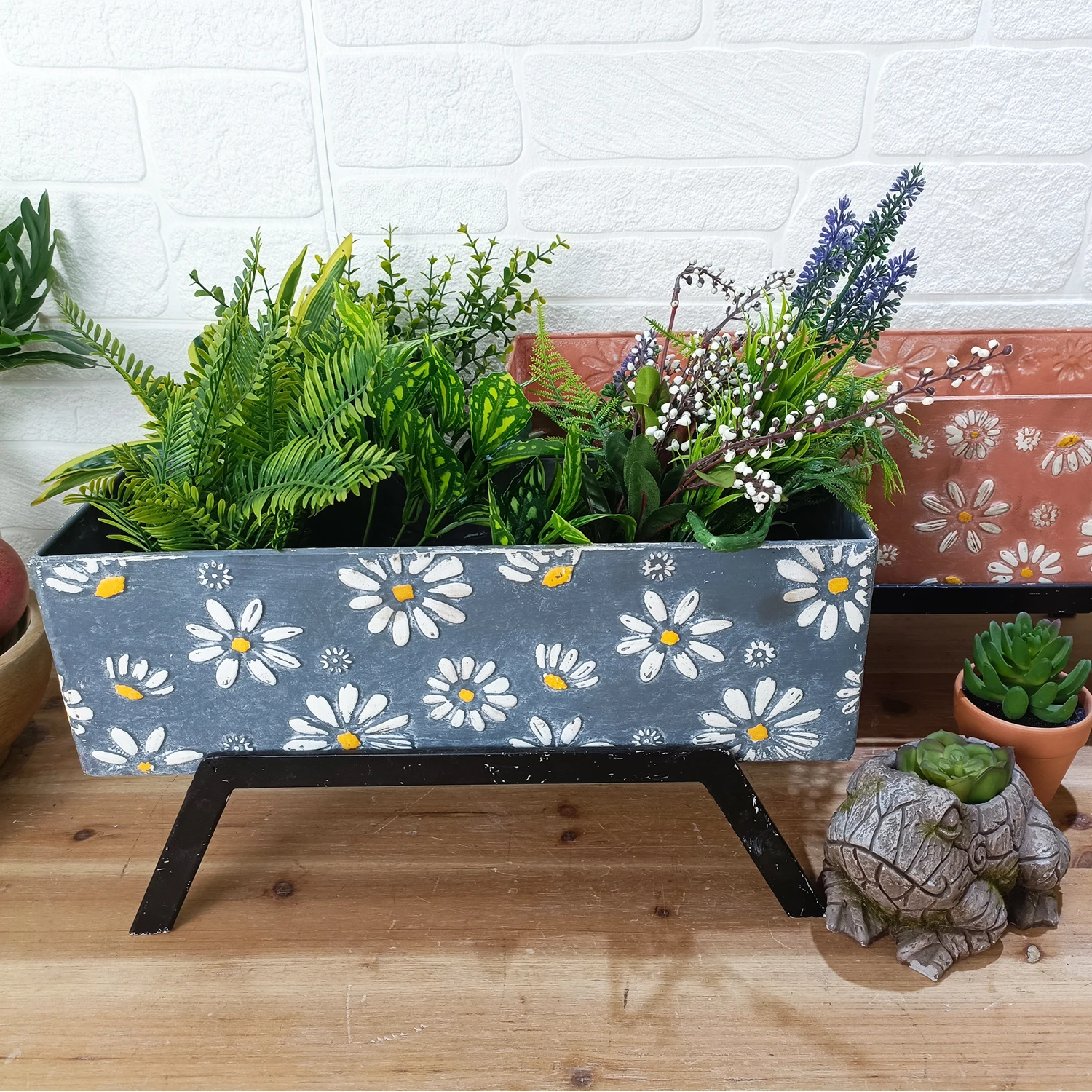 The Newest Metal  Elevated Outdoor Raised Planter Box  Vegetables Grass Lawn Yard Raised Garden Bed With Legs