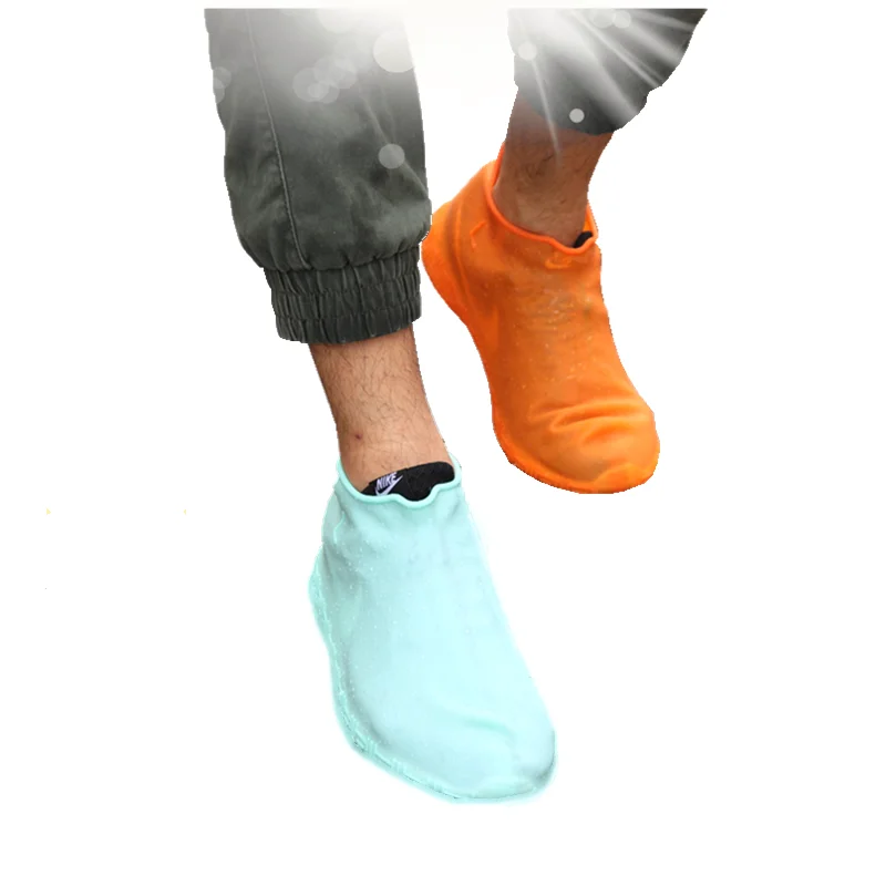 
Hot Sale Clear Rain Boot Anti Slip Rainy Reusable Waterproof Rubber Silicone Shoe 