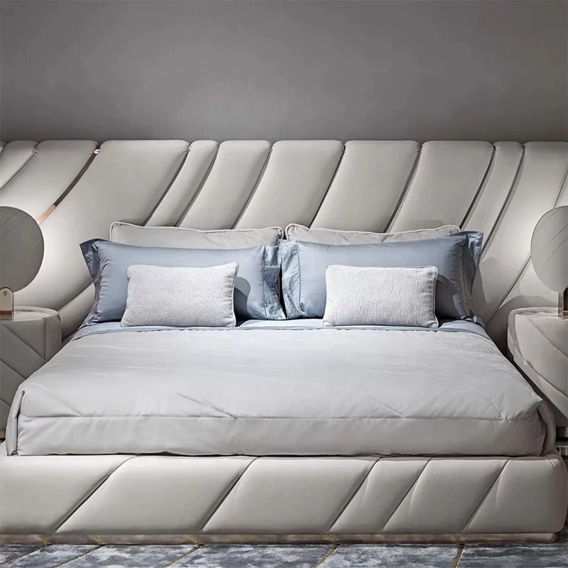 Furnistyle Deux Personne King Queen Size Lit De Luxe Italian Design Bed King Size Luxury Bedroom Sets Furniture Beds For Hotel