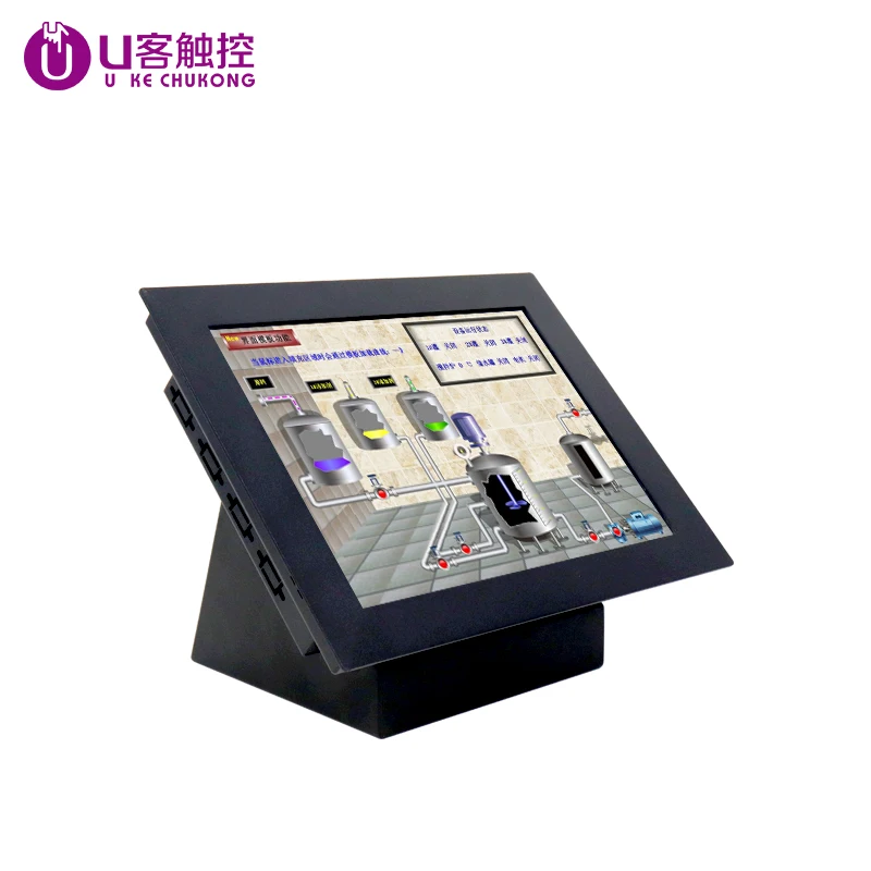 12.1 inch computer for Intek Celeron J1800 processor with resistive single touch screen and built in WIFI support customization