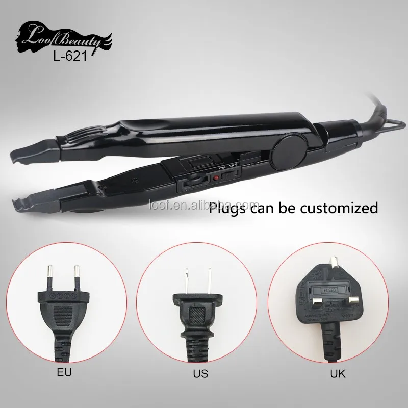 lOOF registered manufacturer L-621 cheap human  Mini Iron Connector hair extensions tools