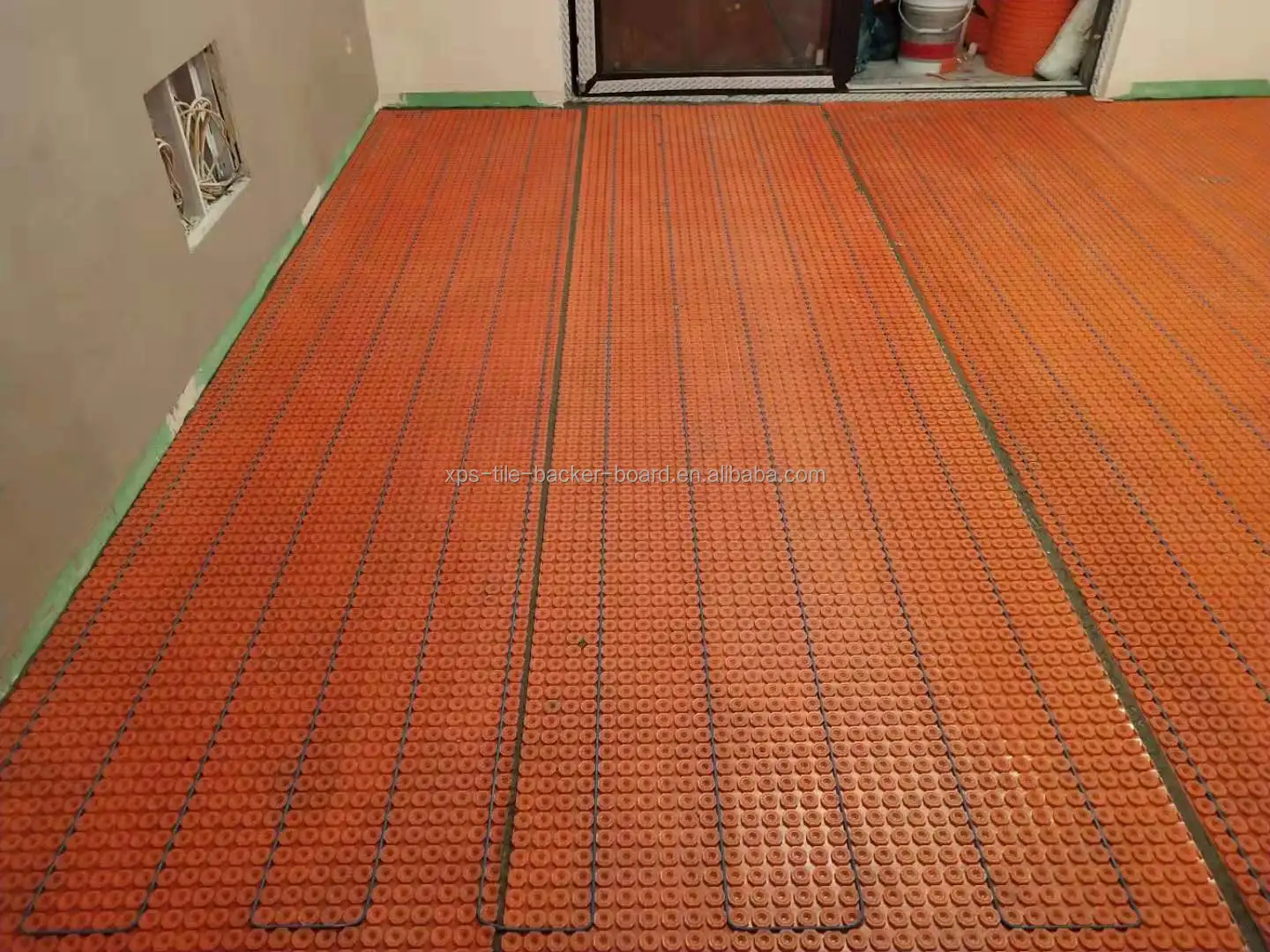 underfloor heating mat for floor warm system waterproofing uncoupling membrane  tile underlay tile fixing radiant floor heating