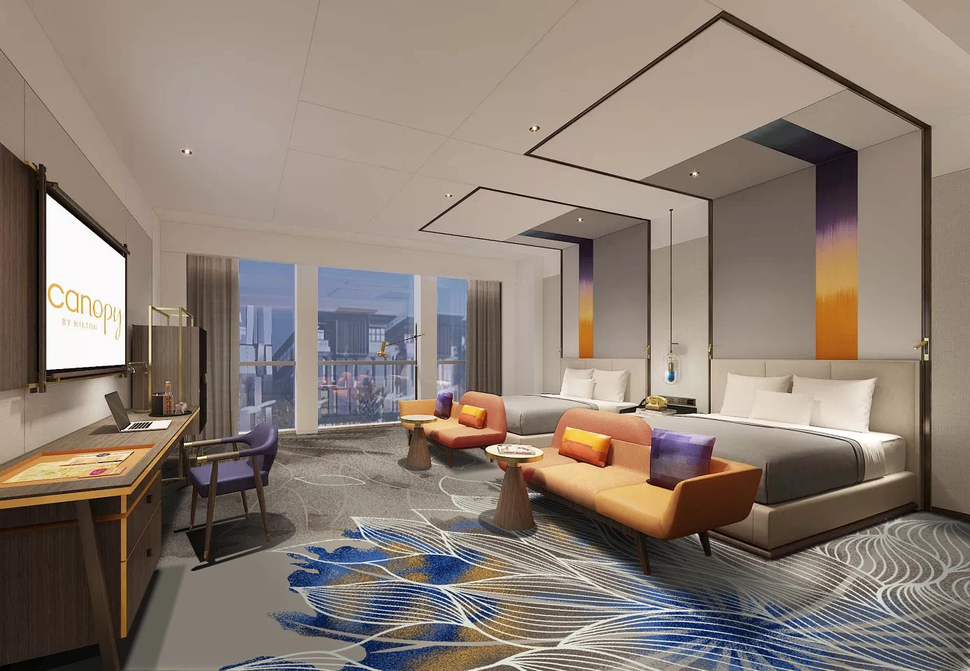 China Nylon Printed carpet professional  manufacturers fireproof wall to wall for  guest room living room bedroom carpet