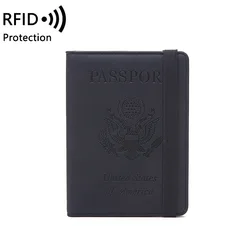 Hot sale cheap travel rfid blocking custom logo slim passport holder wallet with SIM card