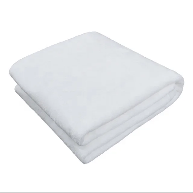 100% polyester custom hot sublimation printed blank flannel blanket