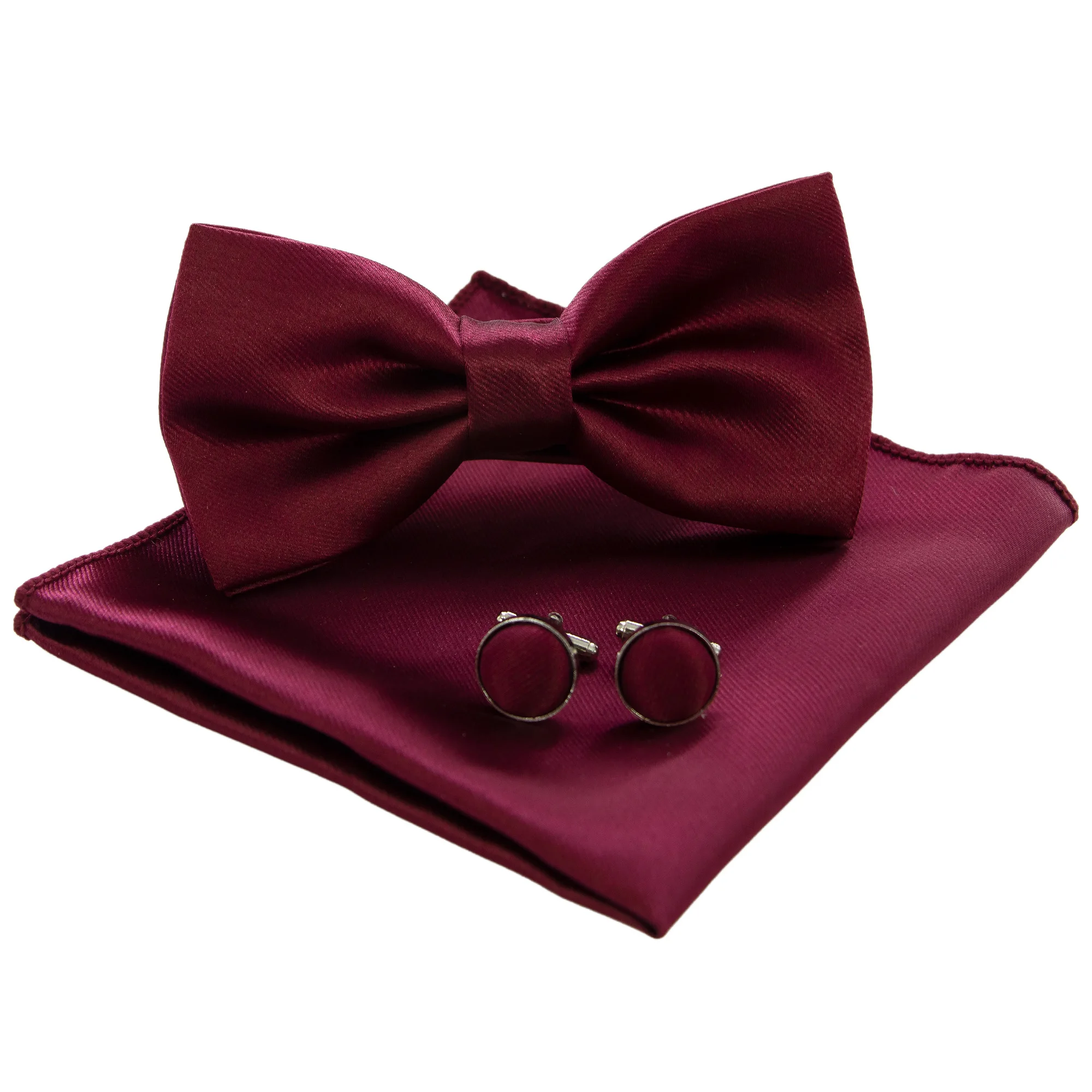 Best selling classic elegance three fold modern novel design cheap collar bow tie ties green